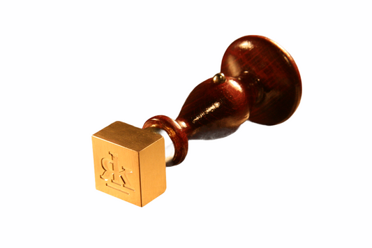 Petchaft Siegelstempel für Siegellack individuelles Motiv bis 38 x 38 mm eckig