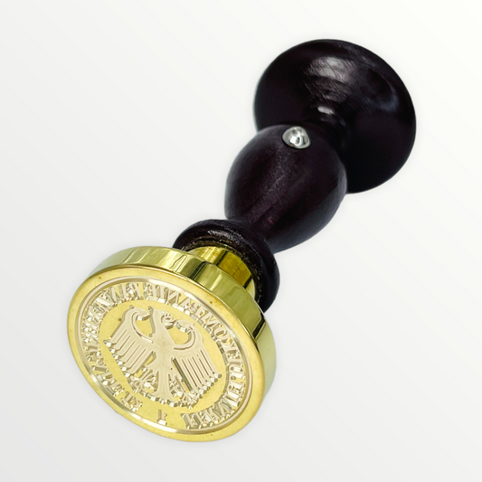 Petchaft Siegelstempel für Siegellack Bundesadler/Landeswappen mit Umschrift