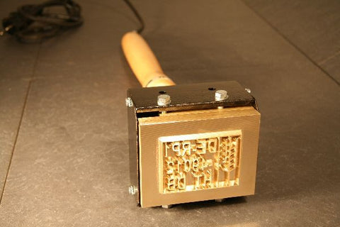 Brennstempel HLP128, 120 x 80 mm - 800W inklusive Logogravur bis 118 x 78 mm