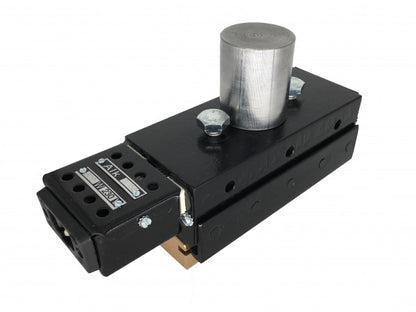 Brennstempel S155Z, 150 x 50 mm - 600W mit Zapfen für Bohrständer mit Gravur